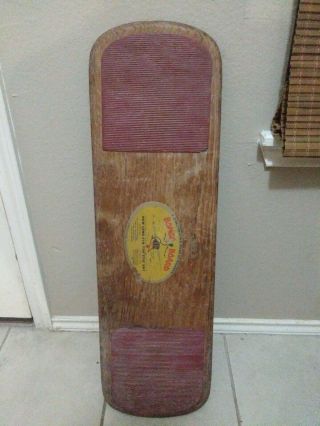 Vintage Bongo Board Wooden Balancing Game Surfer Skateboarder 34 " Vtg