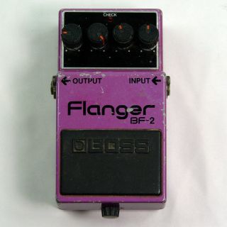 Vintage 1985 Boss Flanger Bf - 2 Guitar Effects Pedal Made In Japan Bf2