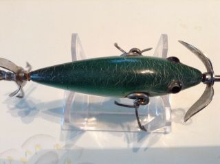Pflueger Monarch 3 hook underwater lure in green fancyback 2