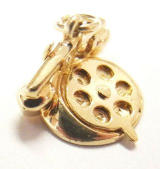 14k Yellow Gold Movable Hello I Love U Telephone Charm By Ac Vtg Mover Phone You