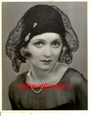 Vintage Constance Bennett Gorgeous Glamour 30 Dbw Publicity Portrait W.  E.  Thomas