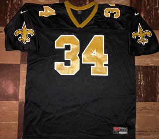 Ricky Williams Vtg 90s 1999 Rookie Orleans Saints Nike Jersey 2xl Made Usa