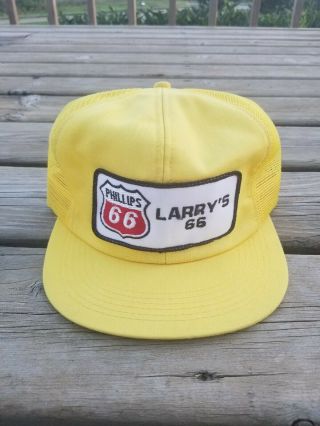 Vintage Phillips 66 Snapback Mesh Patch Front K Products Trucker Hat Cap Usa