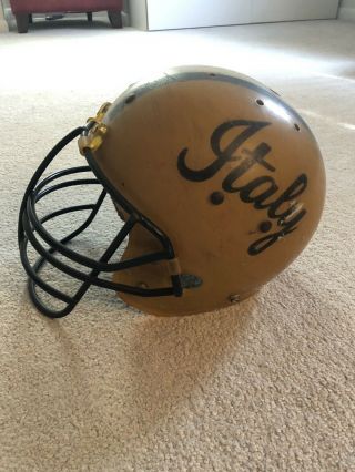 Vintage Kelley Clear Shell Italy High School Tx Football Helmet 1989