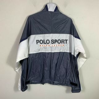 Vtg 90’s Ralph Lauren Polo Sport Windbreaker Jacket Flag Spell Out Size Xl