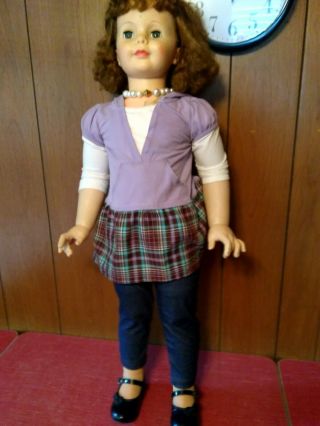 Vintage Patti Playpal By Ideal G - 35 Shorter Curly Reddish Hair