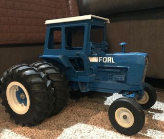 VINTAGE ERTL 1/12 SCALE DIE CAST FORD 9600 TOY FARM TRACTOR DUAL WHEELS Rare 3
