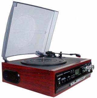 Boytone Turntable Vintage Record Player Home Stereo System Pioneer Stereo 3