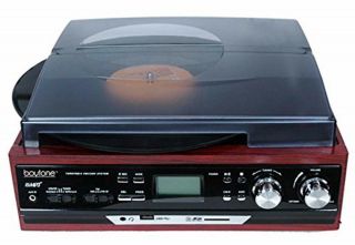 Boytone Turntable Vintage Record Player Home Stereo System Pioneer Stereo 4