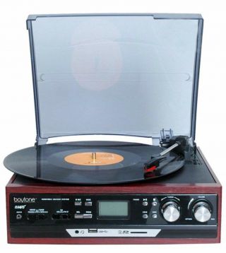 Boytone Turntable Vintage Record Player Home Stereo System Pioneer Stereo 5