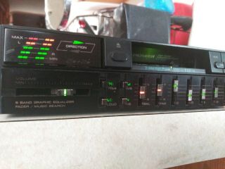 Vintage 80 ' s Pioneer Ka - 858 Cassette Player 5 Band Equalizer 4