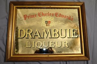 Vintage Prince Charles Edwards Drambuie Liqueur Mirror 1960 