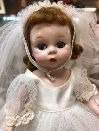 Vintage Madame Alexander - Kin ALEX Bride Doll 1955 Hard Plastic 2