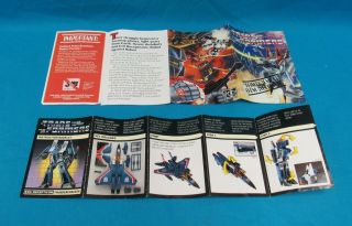 Vintage 1984 Hasbro Transformers G1 Thundercracker Complete 3