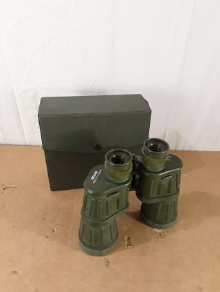Vintage Sears - Binoculars 10x50 - Model 473.  2586500 - Military Od Green W/ Case