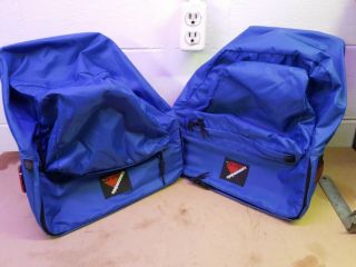 Vintage Cannondale Panniers Blue Nylon Saddle Bags Rear Carry