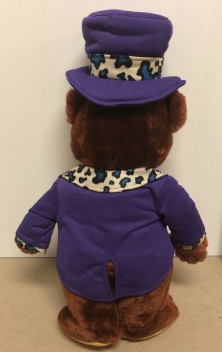 RARE 1990 ' s Lisa Frank Plush Hollywood Bear Top Hat 17 