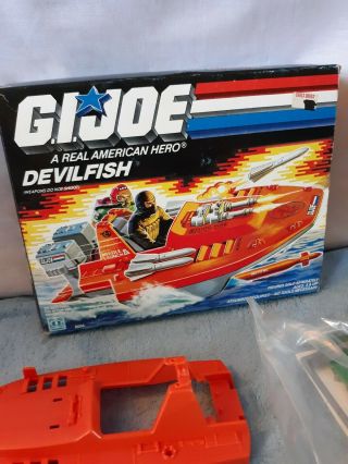 Vintage GI Joe 1986 Devil Fish open box bag 80s arah Hasbro wow 3