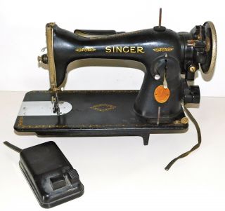Vintage 1939 Singer Model 15 Sewing Machine Parts,  Repair Or Restoration