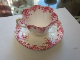 Vintage Shelley Pink Dainty Cup And Saucer Elegant And Exquisite