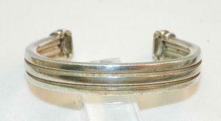 Vintage 1995 Tiffany & Co Sterling Silver Atlas Grooved Cuff Bracelet