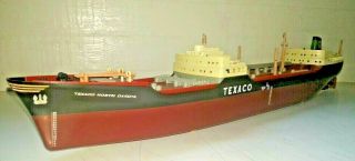 Vintage 1961 Amf Wen Mac Texaco North Dakota Ship Toy Battery Boat Tanker