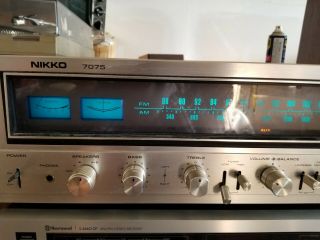 Vintage Nikko 7075 Am Fm Stereo Receiver Amplifier