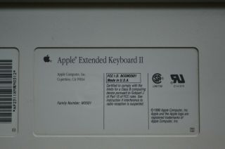 Apple II Extended Keyboard II M3501 ADB No Cable Vintage 4
