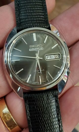 Vintage Mens 23j Automatic Seiko 5 Actus Wristwatch
