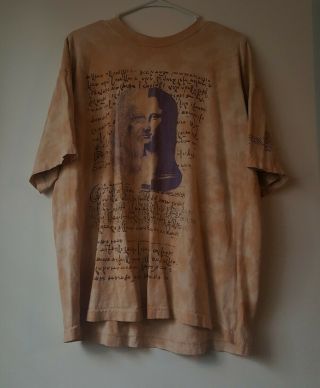 Vintage 1996 Mona Lisa All Over Shirt