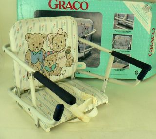 Vintage Graco Tot - Loc Portable Hook Clamp - On Tabletop Child Baby Seat Highchair