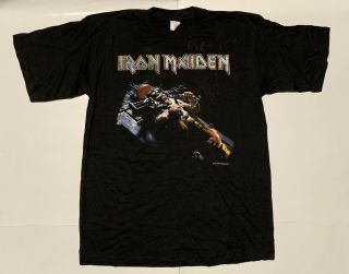 Vintage Signed Iron Maiden The X Factor Tee Large