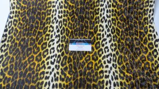 Vintage Arctic Cat Seat Vinyl Yellow Leopard Panther,  Puma,  King Kat,