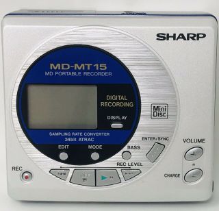 Vintage Sharp MD - MT15 MiniDisc Player/Recorder 2