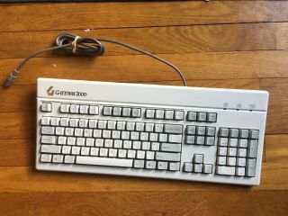 Rare Gateway 2000 Keyboard Ps/2 Connection Vintage Mn 2194014 - Xx - Xxx Great