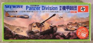 Skywave 1/700 German Panzer Division Rare Vintage Plastic Model Kit