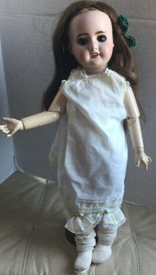 Rare Antique French Sfbj 60 Paris Doll.  Open Mouth Teeth Sleep Eyes Jointed