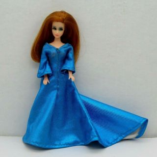 Topper Dawn Doll RARE BLUE EYED GLORI with LONG SIDE PART HAIR & 2 Outfits 5