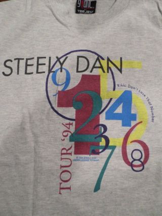 Vintage Rare - Steely Dan - 1994 - Tour Concert T - Shirt - Large - Rock Band