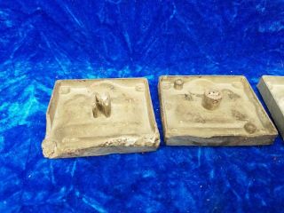 2 Vintage Molds For Making Lead Soldier and Army Tank AC Gilbert 6