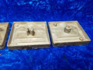 2 Vintage Molds For Making Lead Soldier and Army Tank AC Gilbert 8