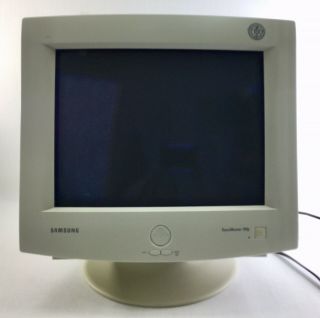 VINTAGE SAMSUNG 1997 SYNCMASTER 700P CRT 17” SWIVEL MONITOR W/ POWER CABLE M235 2