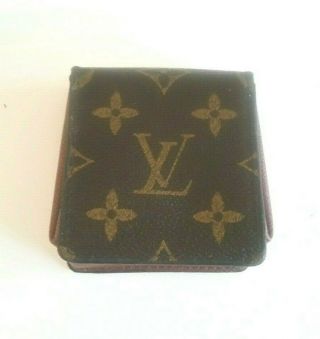 Vintage Louis Vuitton Square Snap Top Coin Purse 3.  25 x 2.  25 