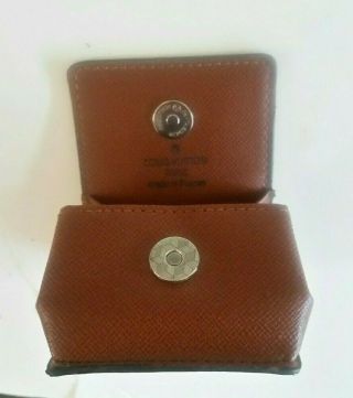 Vintage Louis Vuitton Square Snap Top Coin Purse 3.  25 x 2.  25 