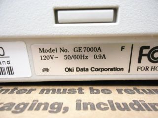 Vintage Oki Data GE7000A Microline 320 Turbo 9 - Pin Dot Matrix Printer 8