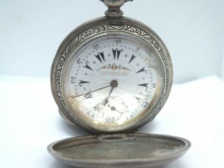 Vintage H.  Serkisoff.  Constantinople Billodes Ottoman 800 Silver Pocket Watch