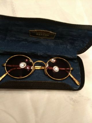 Oliver Peoples Op - 68 Ag - Vintage Antique Gold Eyeglasses Frame - Unisex Japan