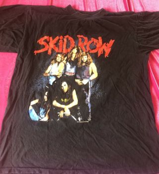 Skid Row,  Piece Of Me,  Vintage 1989 Tour Shirt Size Large?