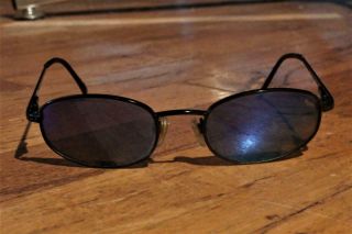 Vtg,  Revo - H2o - 3008 - 001/62 - 49 - 19 - Black Frame - Blue Polarized Lens Sunglasses - Italy