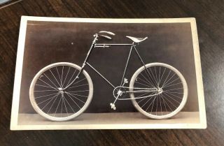 Old Antique Vtg Ca.  1880s Bicycle Cabinet Card Photograph -